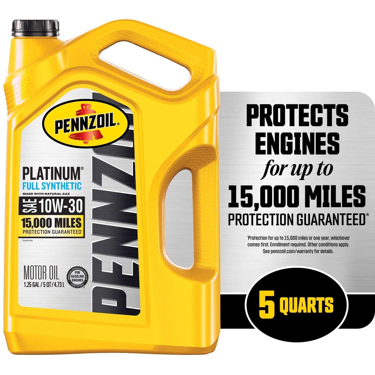 Platinum Full Synthetic 10W-30 Motor Oil, 5 Quart