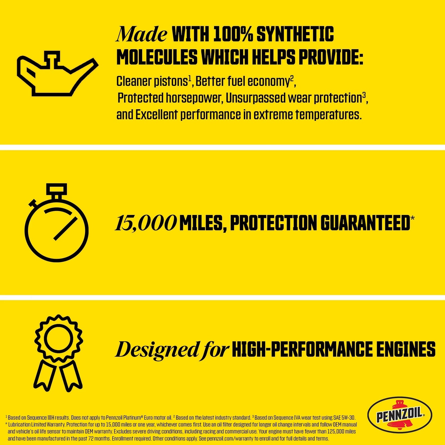Platinum Full Synthetic 10W-30 Motor Oil, 5 Quart